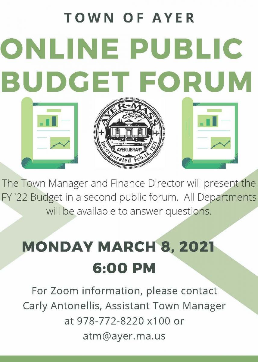 2nd Online Budget Forum