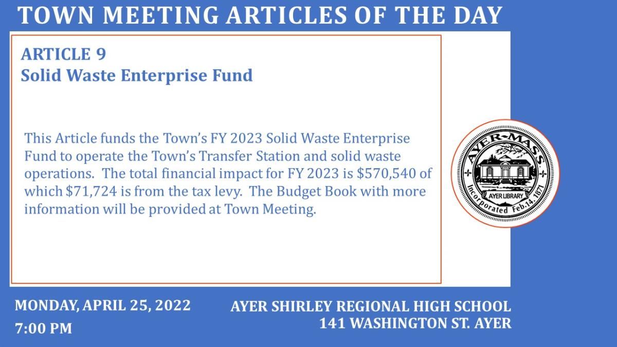 FY 2023 Article 9