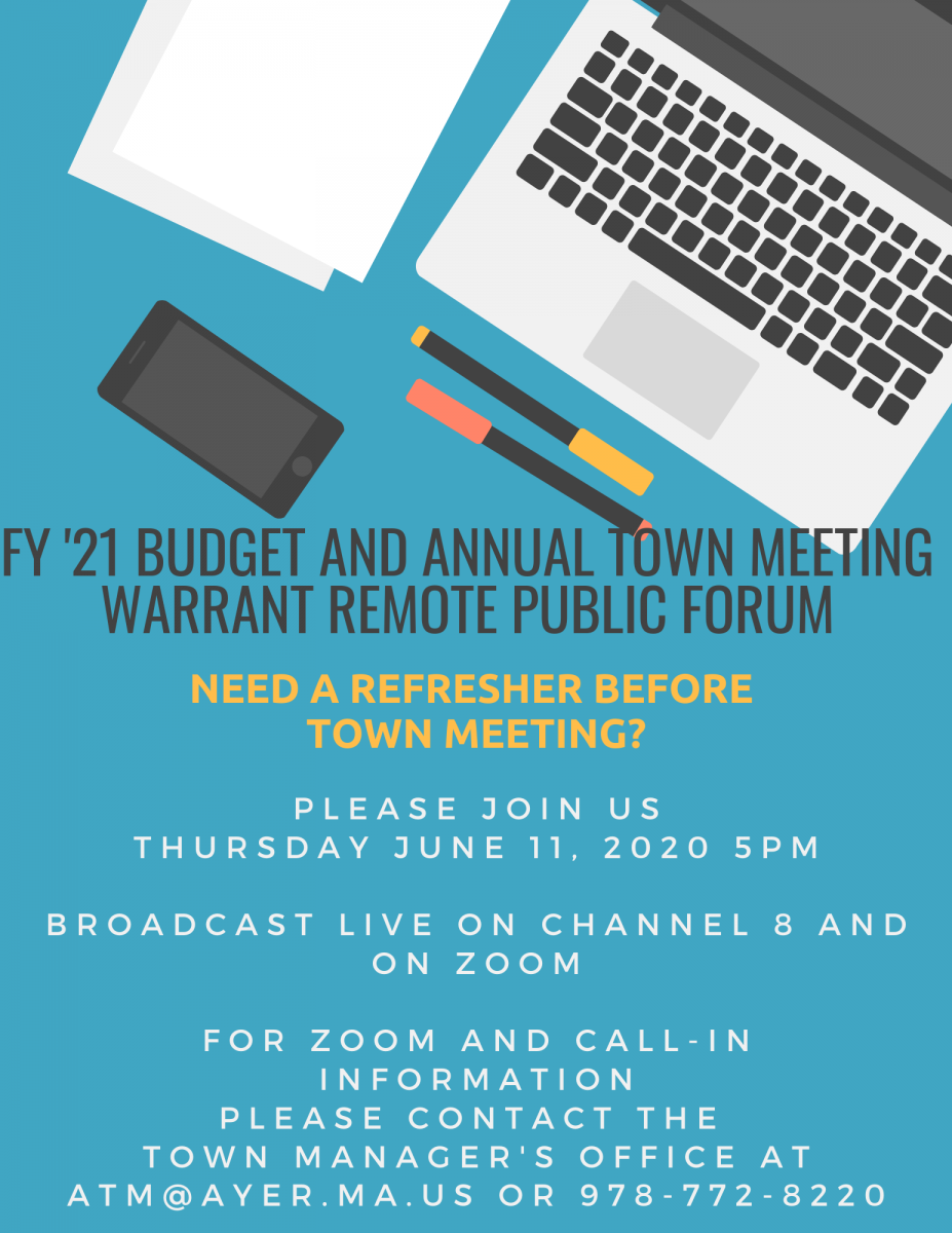 Budget &amp; Warrant Public Forum