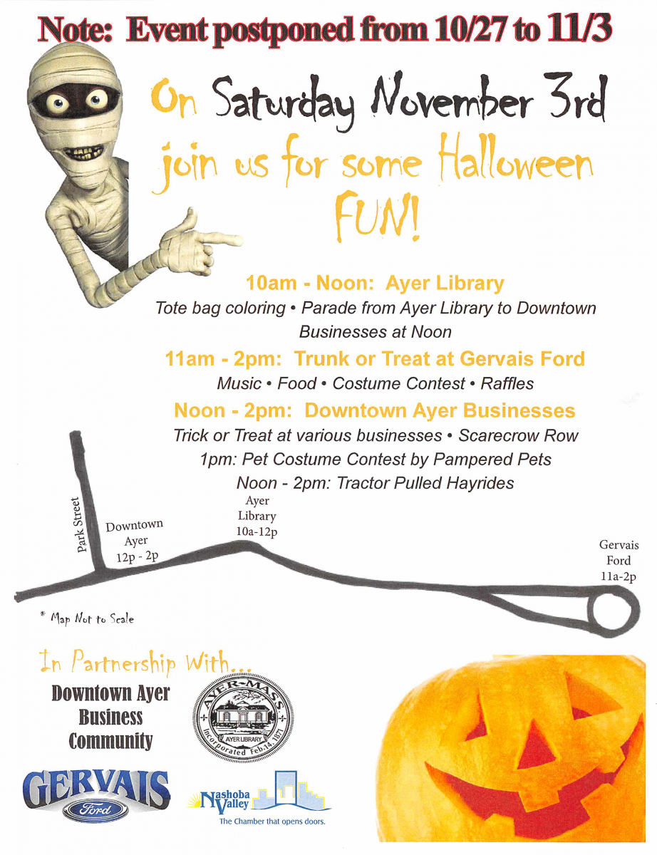 Downtown Halloween Event Rescheduled to November 3