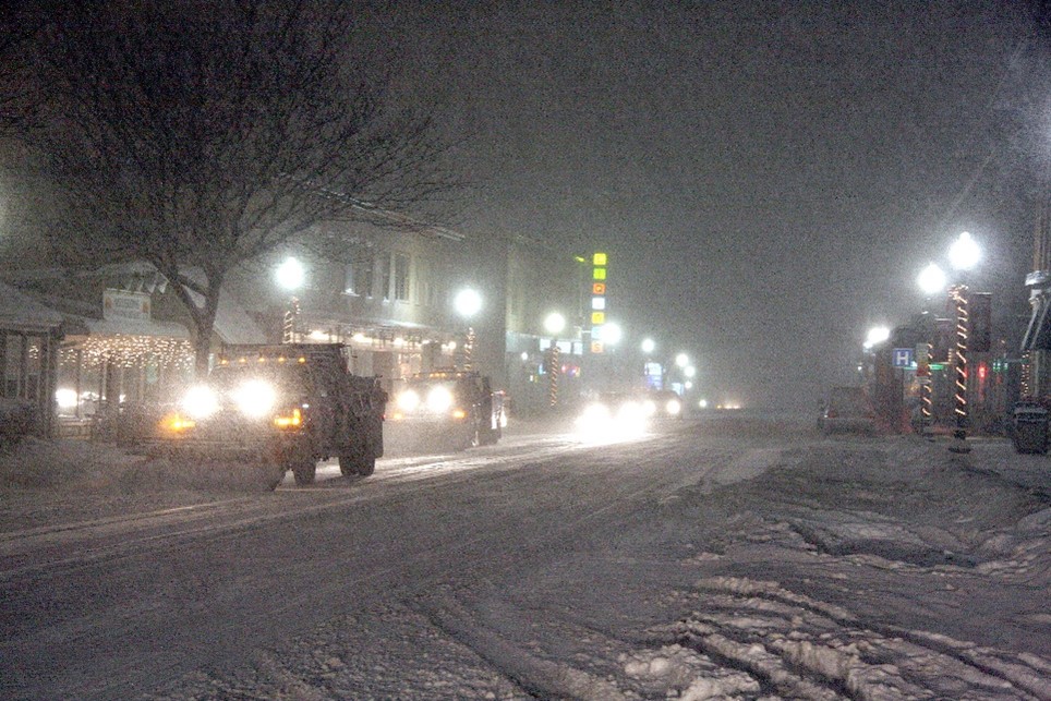 Snow Plowing on Main Street