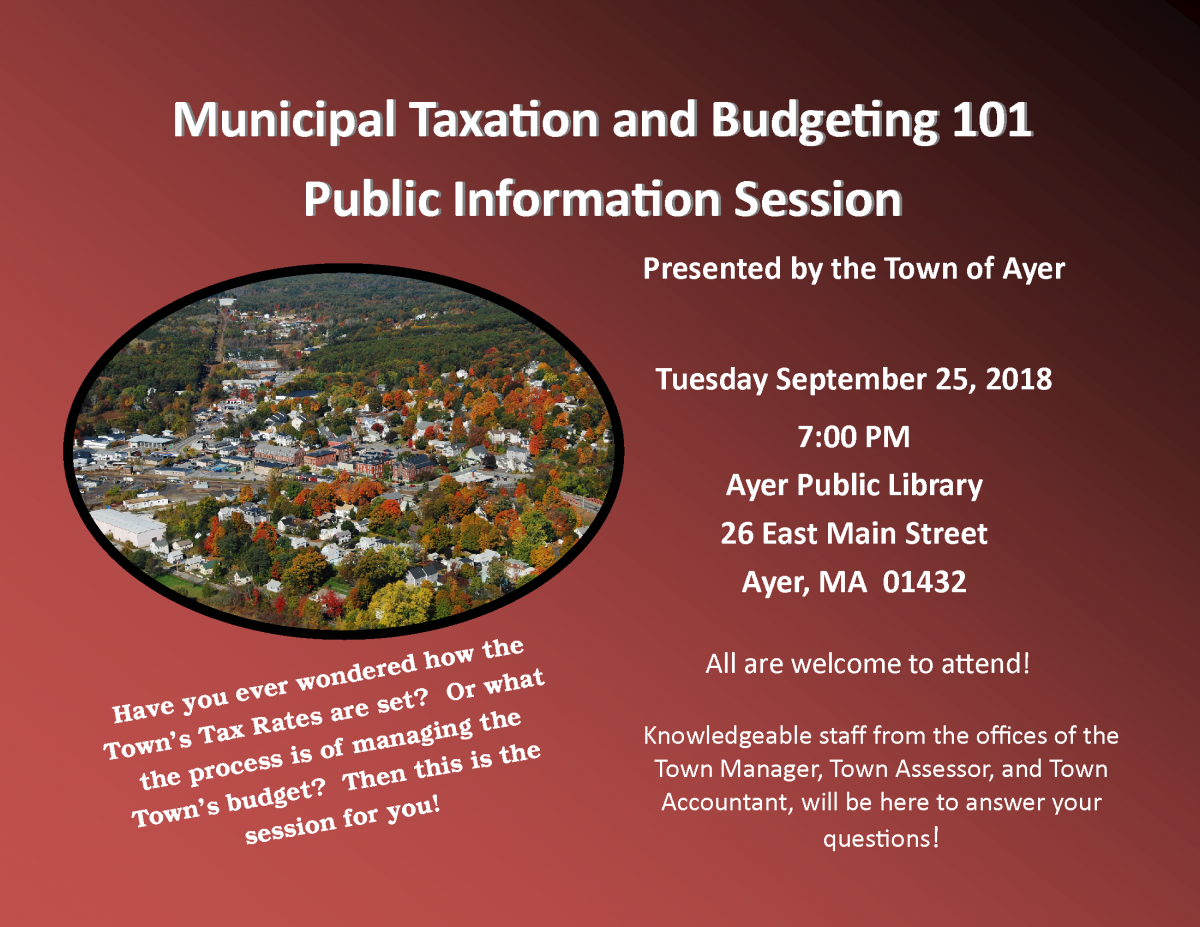 Municipal Taxation &amp; Budgeting 101