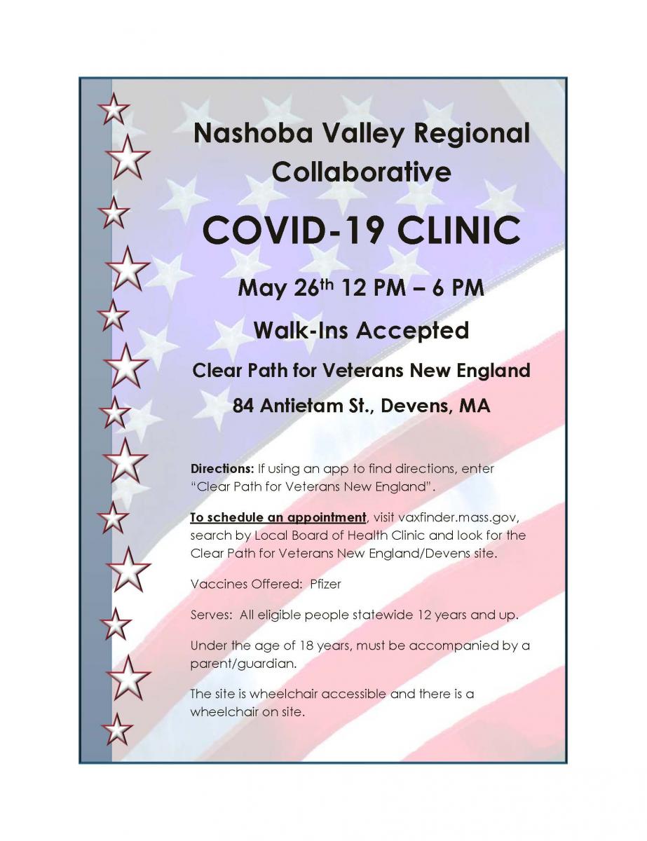 Nashoba Valley Regional Collaborative COVID-19 Clinic