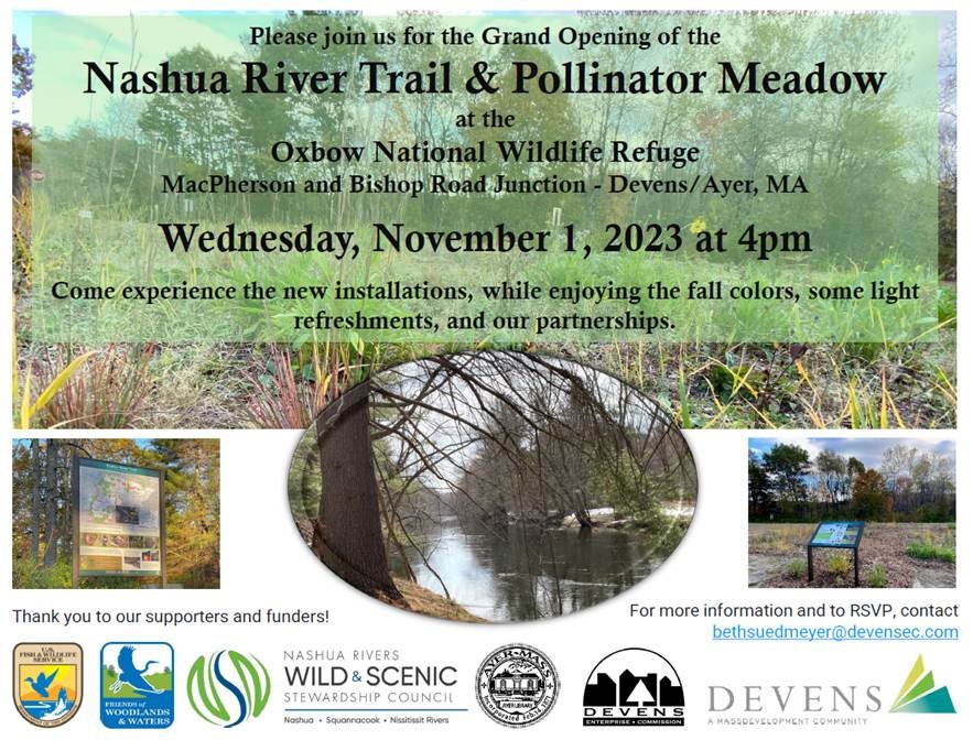 Nashua River Trail &amp; Pollinator Meadow Official Opening