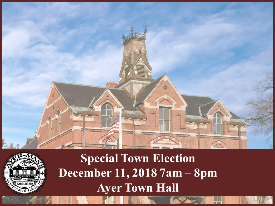 Special Town Election December 11, 2018