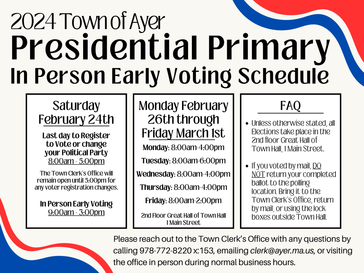 Presidential Primary Early Voting Schedule