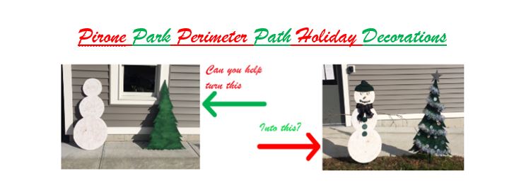 Holiday Decorating Perimeter Path
