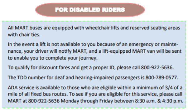 Devens Regional Shuttle Bus for Persons with Disabilities 