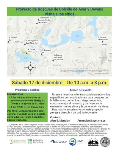Promo for Pocket Forest Site Walk - Spanish