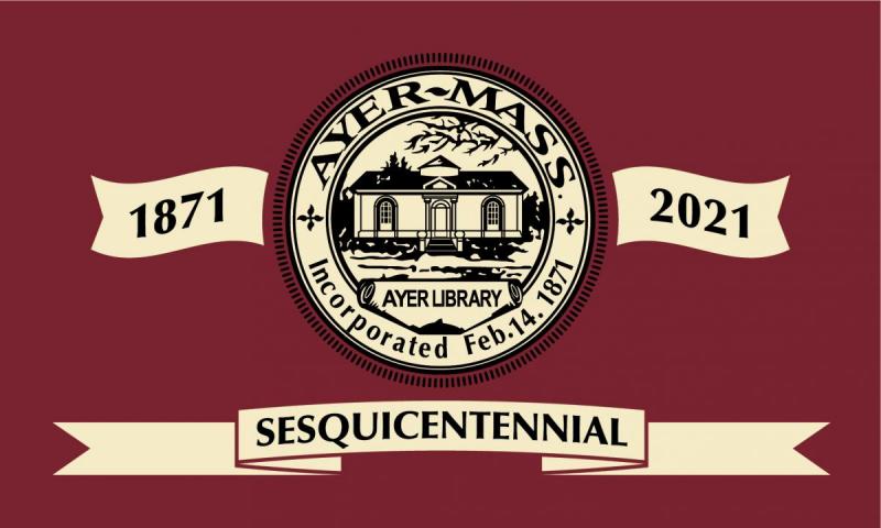 Town of Ayer Sesquicentennial Flag 