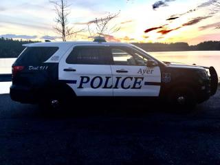 Ayer Police Department Cruiser at the Flanagan's Pond