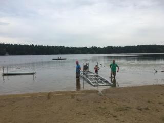 New Dock at Sandy Pond August 2018