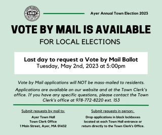 Vote by Mail is Available
