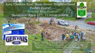 Ayer/Devens East Main Street Pocket Forest 1st Birthday Mini-Festival