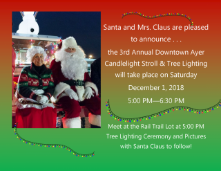 Candlelight Stroll Tree Lighting poster