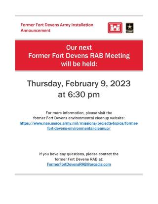 Former Fort Devens RAB Meeting