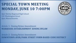Special Town Meeting Notice