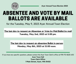 Absentee or Vote by Mail Ballot Deadline