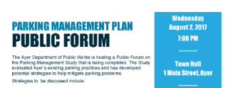 parking public forum flyer