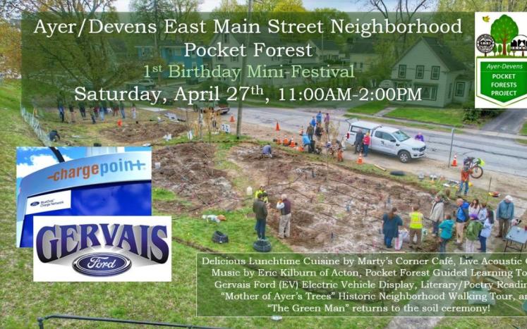 Ayer/Devens East Main Street Pocket Forest 1st Birthday Mini-Festival