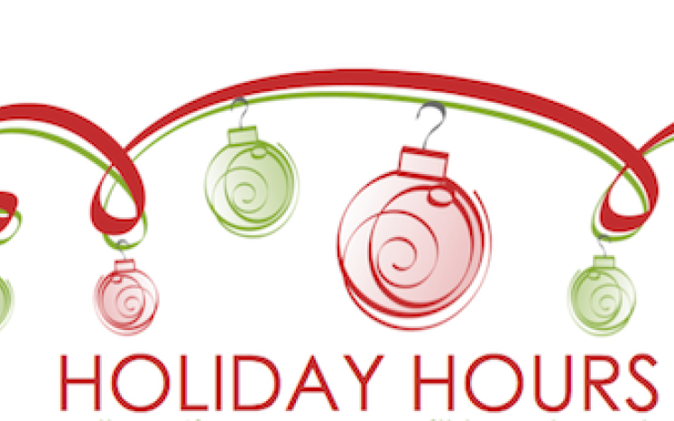 Holiday Hours graphic