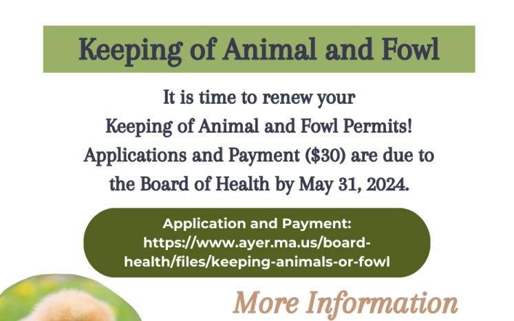 Keeping of Animals and fowl