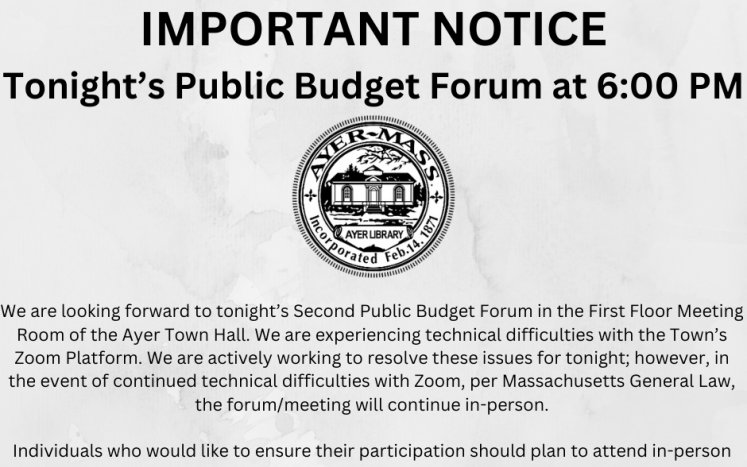 Public Budget Forum